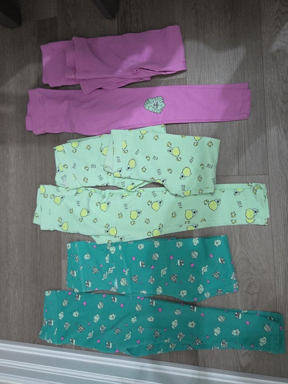 Kids 3-Pack Pajama Pants – Teal, Light Green & Pink
